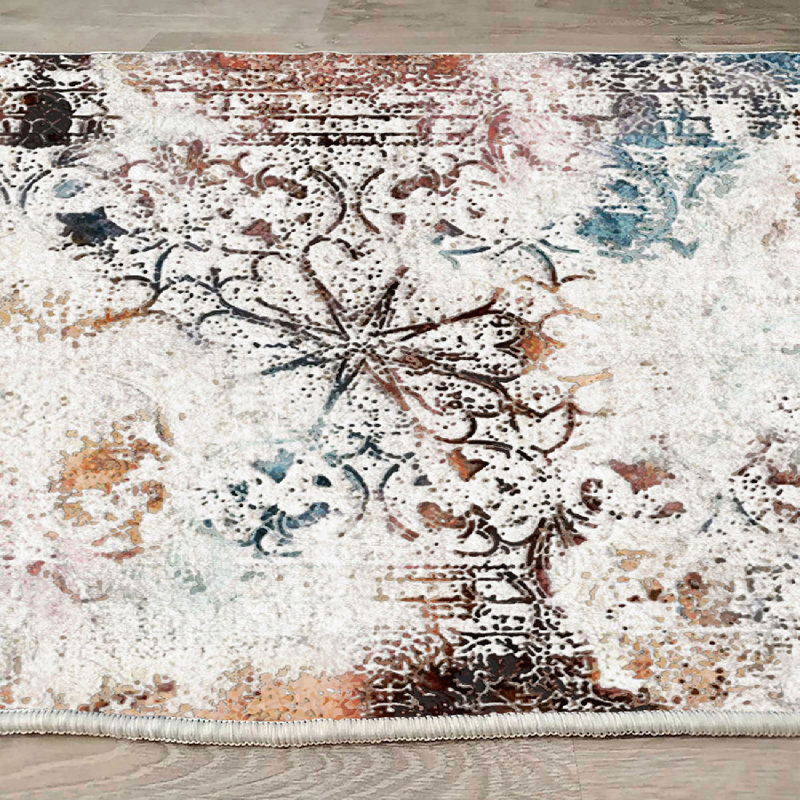 Abstract Indoor Rug, Rectangle 3' 3" x 4' 11"