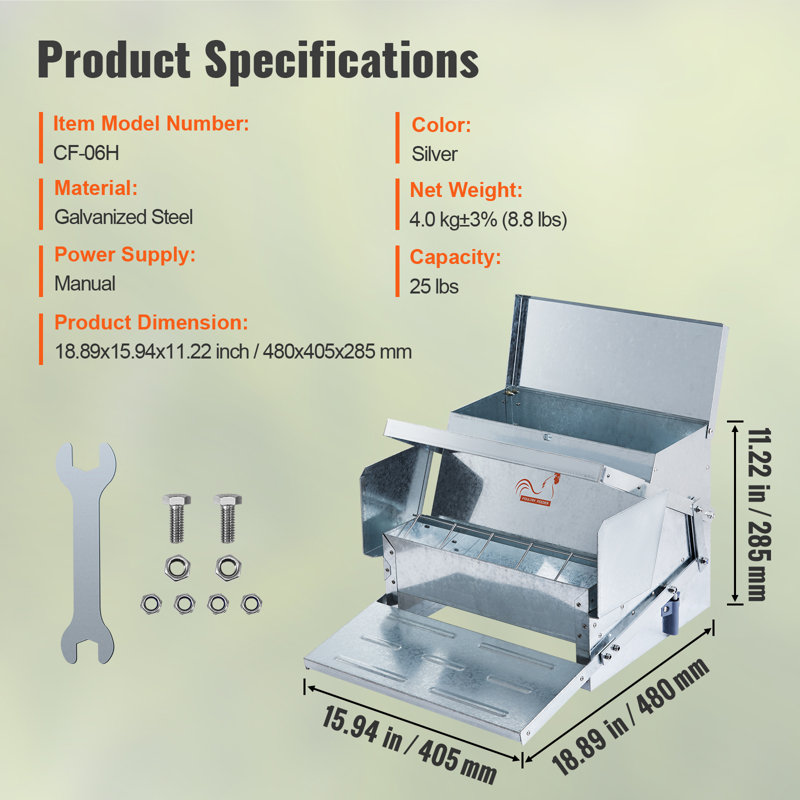 Stainless Steel 11.3kg Feeder