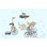 Papier peint ours et girafe pour enfants