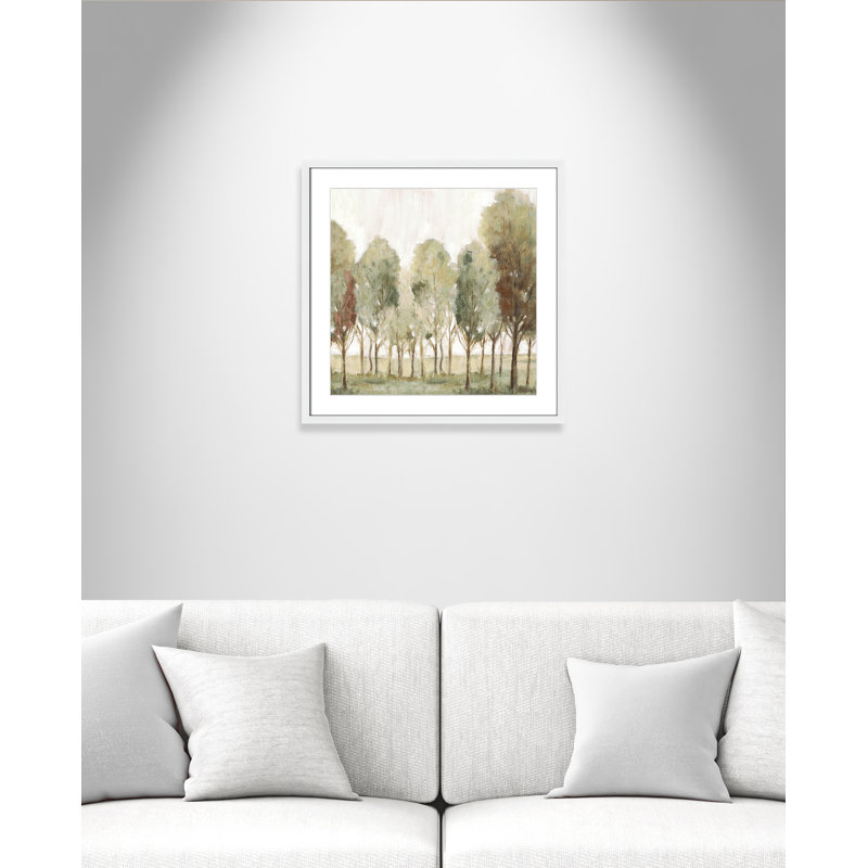 «Silent Fall I Print» par Eva Watts, Blanc satiné, Imprimé mat, L 23,5 po x H 23,5 po