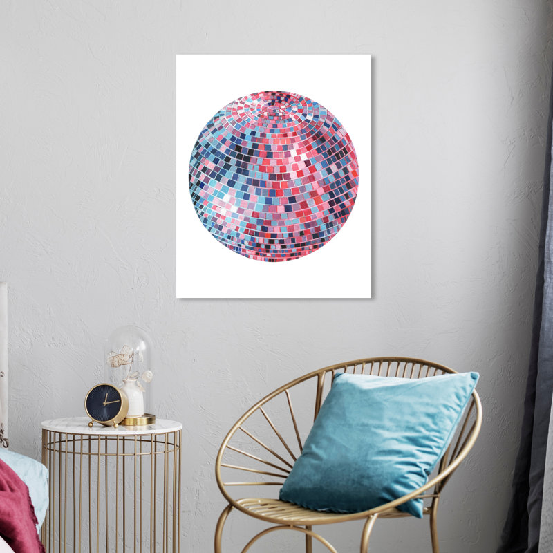 Faaria Disco Ball Viii sur toile, H 24 po x l 20 po x P 0,8 po