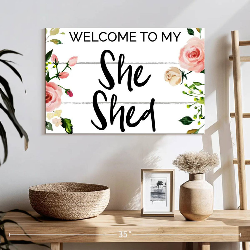 She Shed Set I, H 16 po x l 24 po