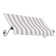 Awntech Charleston Acrylic Fabric Awning with Iron Scroll Arms