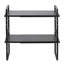 Organisateur de tablette d'armoire de cuisine réglable, tablette d'armoire extensible à 2 niveaux, organisateurs de comptoir empilables et élévateurs de tablette de rangement, organisateurs de garde-manger pour cuisine, bureau de salle de bain, noir-369546558
