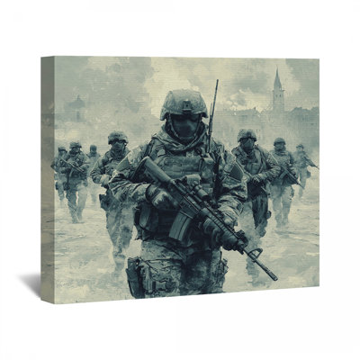 Soldat sur toile «Soldat des militaires» - décoration murale militaire