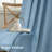 100% Blackout Linen Textured  Curtains Farmhouse Thermal Insulated Pocket Back Tab Full Light Blocking 2 Panel-1926543368-1926543369