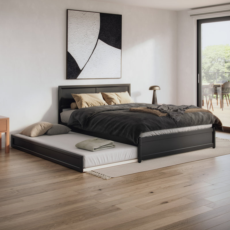 Lit plateforme Astley, Grand, Noir