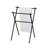 Freestanding Bathroom Towel Stand with Three Chrome Bars and Heavy Base for Hanging Bath Hand and Washcloths in Small Spaces with Vertical Sleek Metal Frame Designed for Modern Home Decor