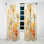 Rideau moderne - Velours obscurcissant Saoirse Yellow Flora Fantasy - 1 panneau
