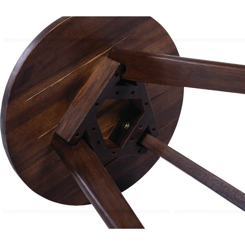 Table d'appoint Marina, Marron foncé, Marron foncé