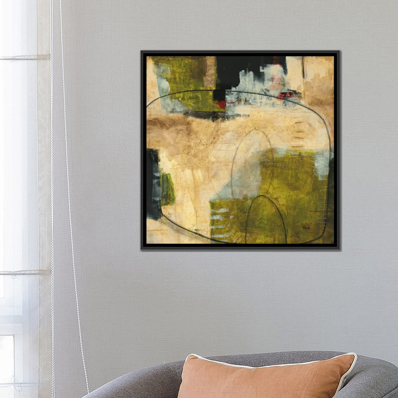 « cartes postales », impression sur toile, H 18 po x l 18 po x P 1,5 po, Toile avec cadre noir, Pas de tapis
