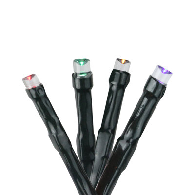 LED 8-Function Cluster Christmas Lights - Multi-Colour - 16.5' Green Wire - 200Ct