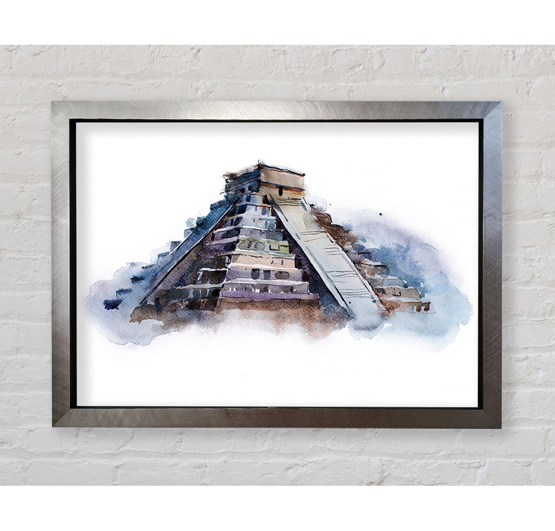 Gerahmtes Leinwandbild Egyptian Pyramids 3