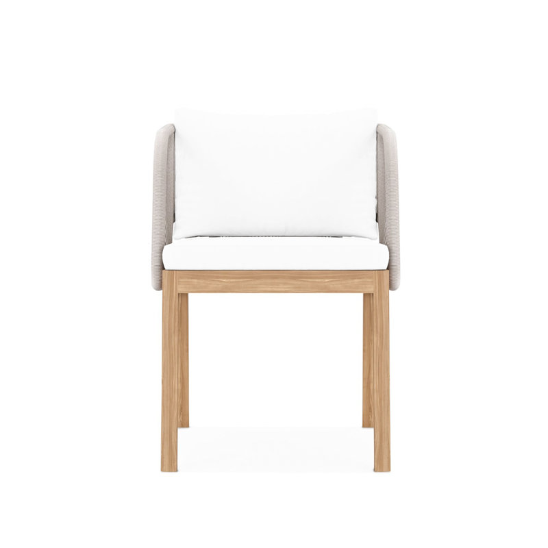 Amadora Dining Arm Chair- Natural, Natural