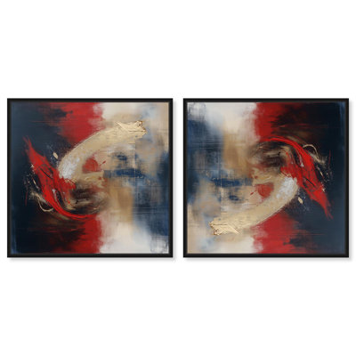 Ensemble de toiles sombres Rager Hues II par Art Remedy