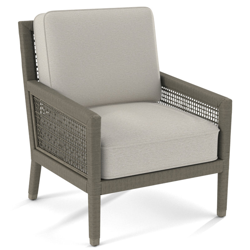 Fauteuil Harper de 28 po de largeur, Pierre de foyer, Jacquard géométrique bleu 0414-63