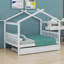 Lit en bois avec lit gigogne-1042458848