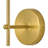 1-Light Brushed Brass Plug-In Hardwired Wall Lamp with Fabric Shade-850802193