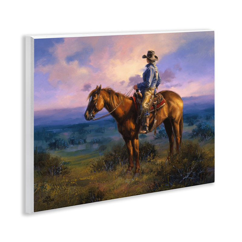 «Cowgirl & Horse at Sunset», art mural par Jack Sorenson