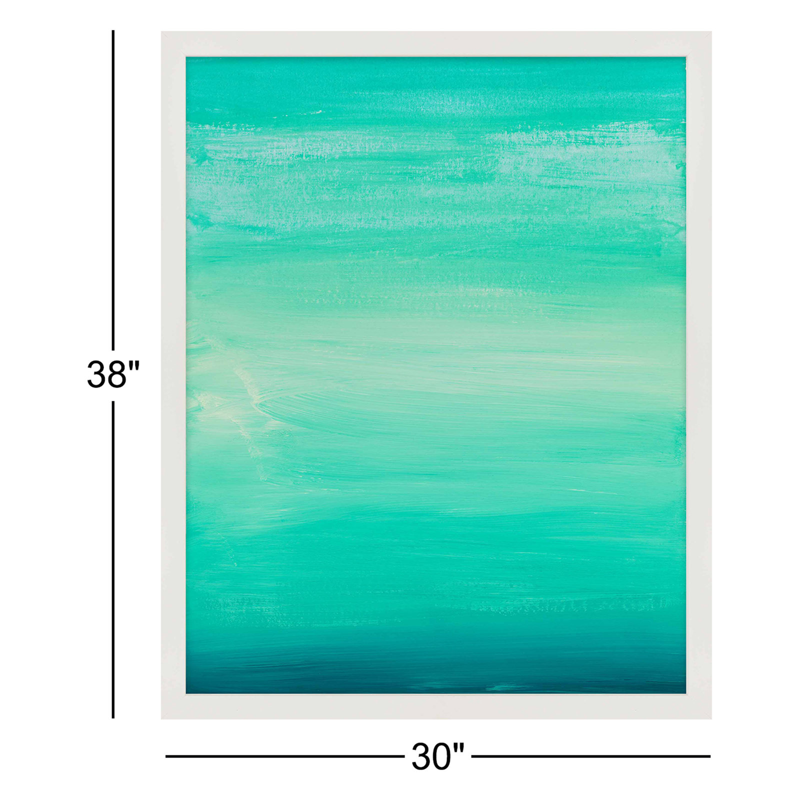 Daydream 3 by Andrea Stokes, White Framed Paper, 38" H x 30" W x 1.25" D
