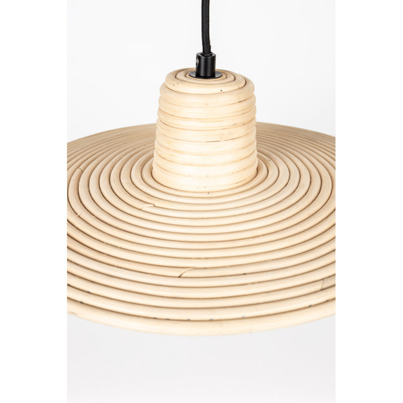 Balance Beige Rattan 59'' Single Cone Pendant Light