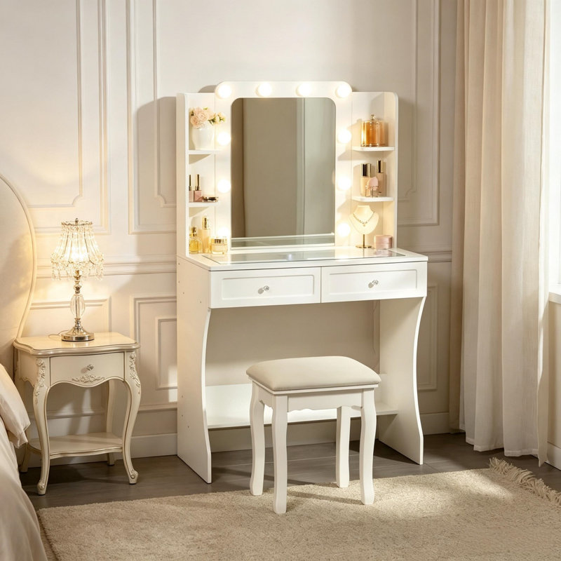 80 cm W Chest of 2 Drawers