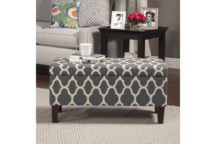 Ellianna Upholstered Flip Top Storage Bench