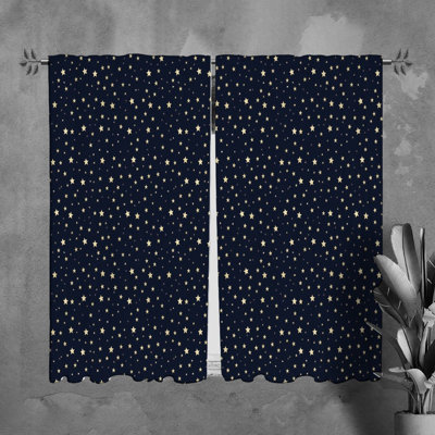 Paire de rideaux obscurcissant en polyester Mikayeel
