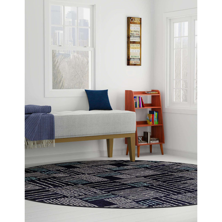 Anaka Synthetic Geometric Indoor Rug