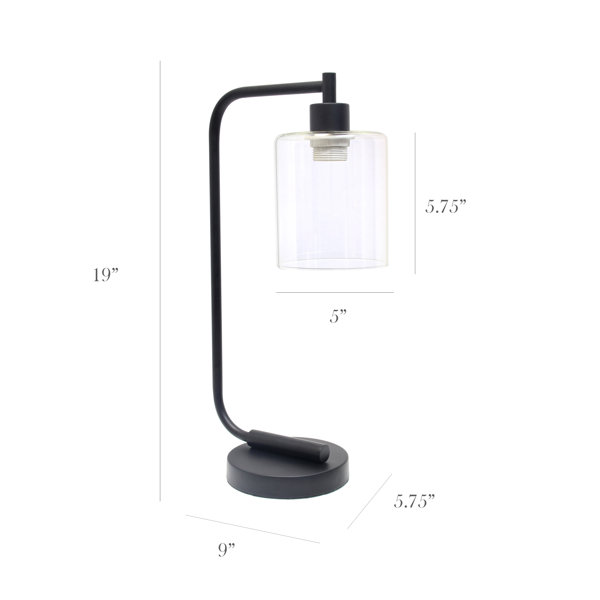 Modern table lamp black - Balenco Wazo