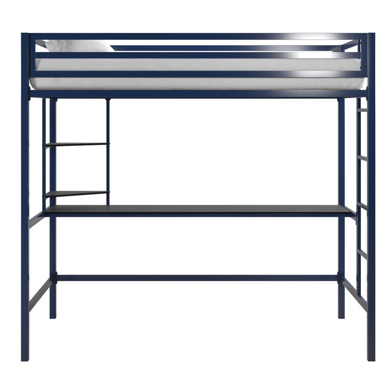 Maxwell Kids Loft Bed, Twin, Blue
