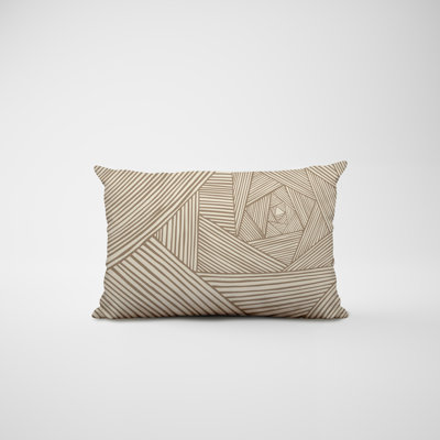 Polyester / Mélange de polyester Housse de coussin rectangulaire intérieure / extérieure lombaire et insert