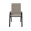 48ʺ Round 40,000 Btu Outdoor Fire Pit Table Set with Galvanized Steel Frame Textilene Chairs-1679697521