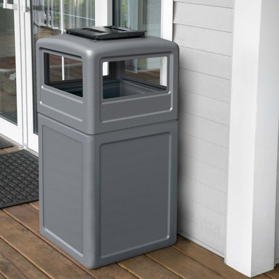 PolyTec Plastic Open Trash Can - 42 Gallons