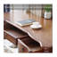 Bureau American Vintage en bois massif rustique, finition vieillie