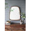 Irrgeular Mirror With Wood Frame, Wall Mirror
