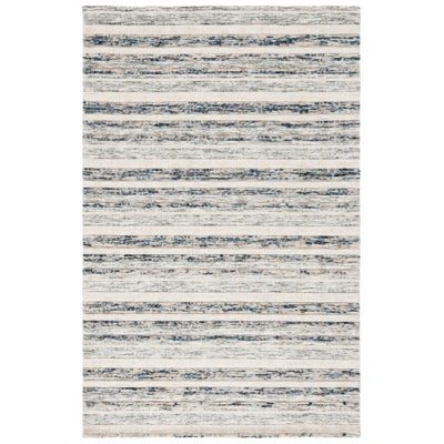Tapis bleu marine / ivoire Element 501