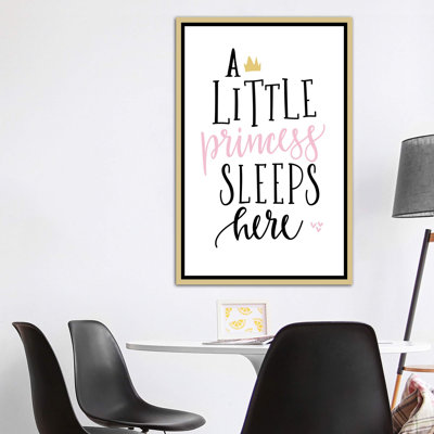 A Little Princess Gold Pink - Textual Art