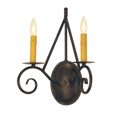 12" Wide Estrella 2 Light Wall Sconce