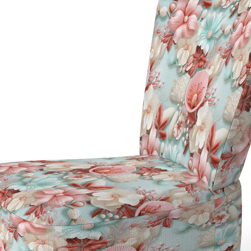 Chaise d'appoint Seashell Serenity, Whispers à motif tropical coquillage