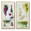Raisins avec bouteille de vin - ensemble de 2 reproductions sur toile-1957411497-1957411500