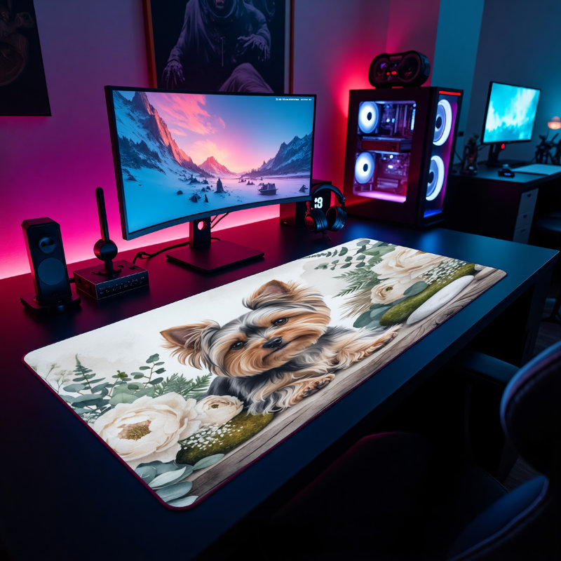 Polyester Desk Pad, 14.4x12.1