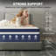Matelas hybride en mousse à mémoire de forme moyenne de 8 pouces - Garantie de 10 ans-568942400-568942410