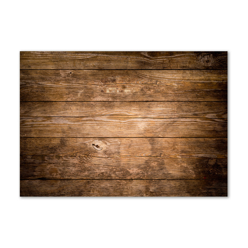 Wooden Background - Wrapped Canvas Print