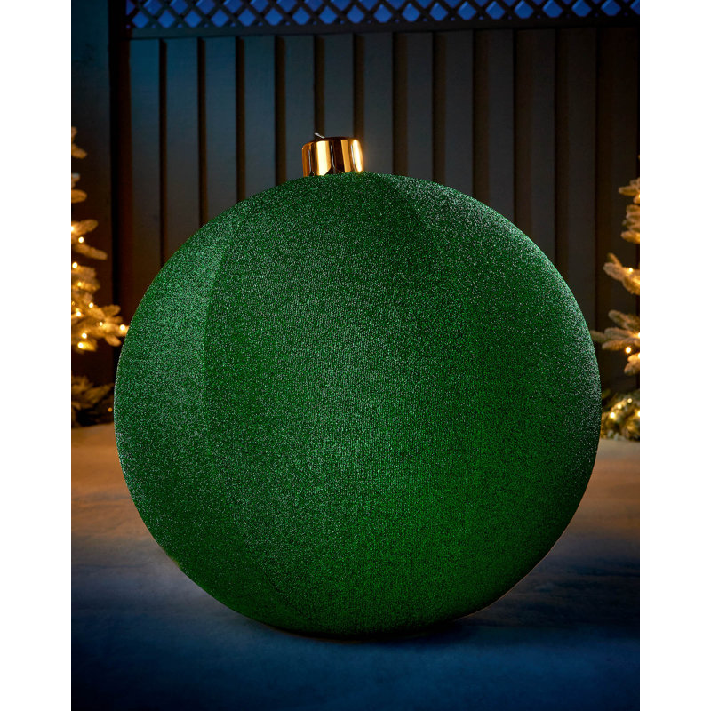 PVC Bauble, 76.2cm H x 76.2cm W x 76.2cm D, Green