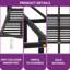Lit plateforme tapissier avec rangement à DEL-152494558-152494557