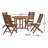 Kinsler Brazilian Eucalyptus 5 Piece Dining Set-854344542