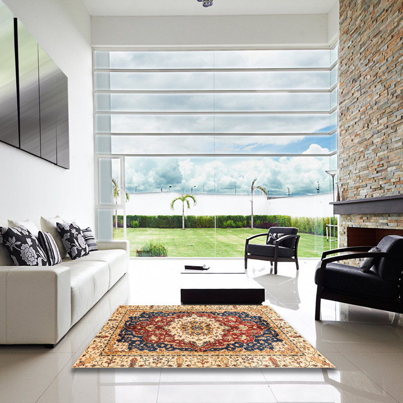 Abstract Indoor Rug, Square 6'