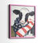 «American Cow I», reproduction encadrée de qualité supérieure - prête à être accrochée - aucun clou requis - aucun clou requis-75941786-75941784