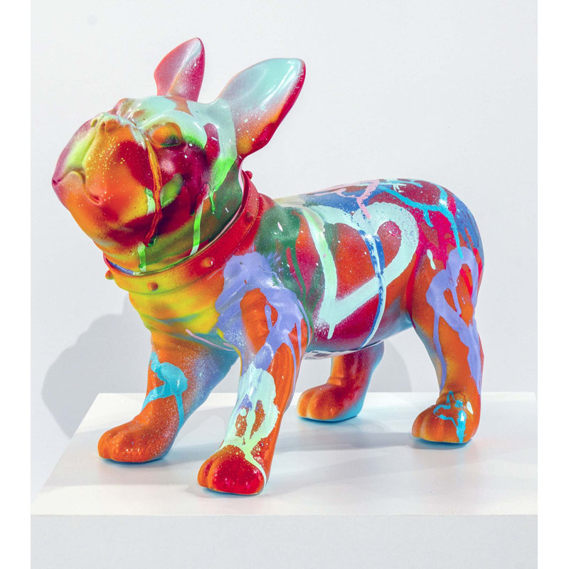 Animals Figurine, Green/Orange/Red